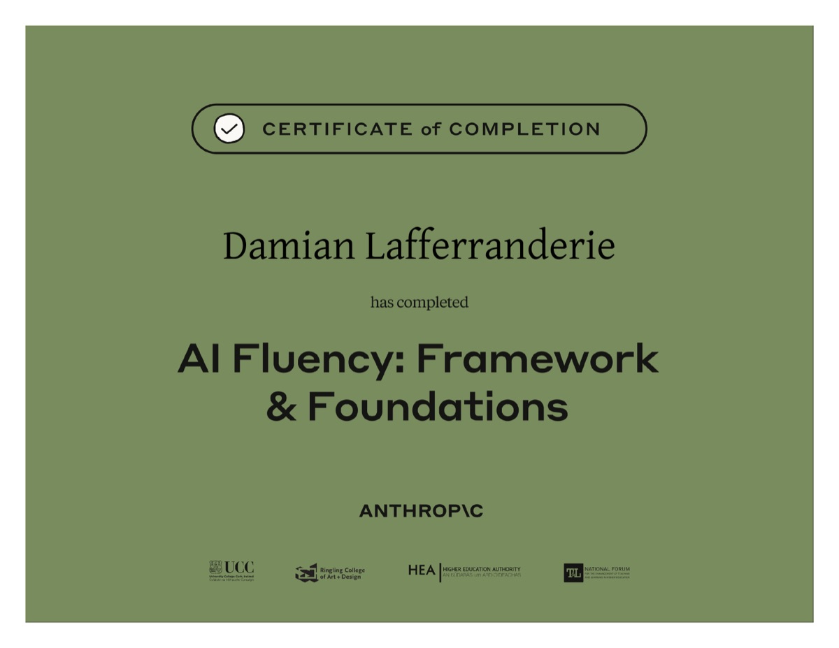 Certificado AI Fluency: Framework & Foundations — Anthropic