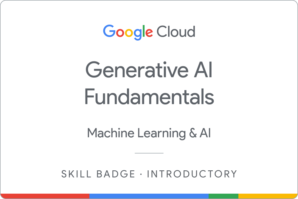 Certificado Generative AI Fundamentals — Google